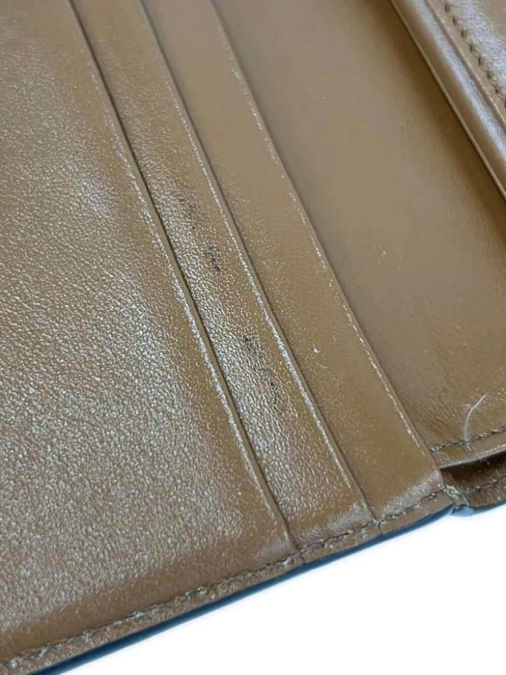 CELINE Small flap wallet Triomphe Brown Leather Trifold Wallet - Picture 6 of 7